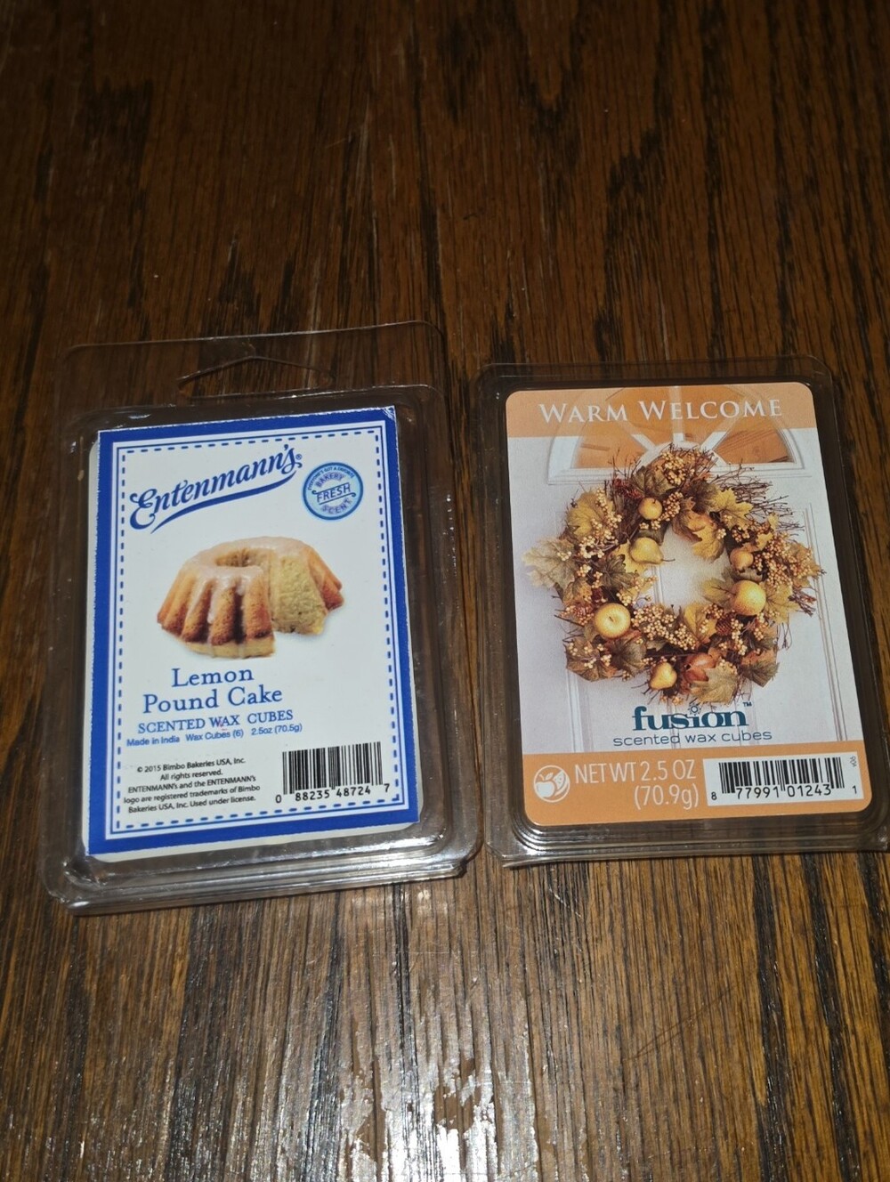 Lemon Pound Cake & Warm Welcome Scented Wax Cubes Two Packs